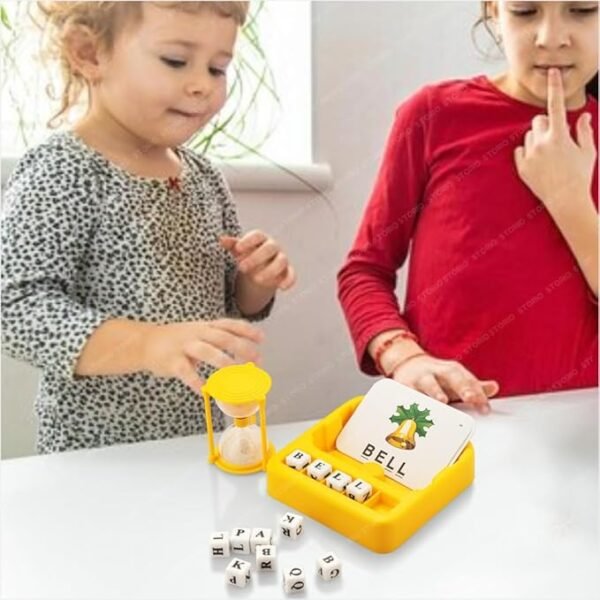 Storio 2-in-1 Spelling & Matching Game for Kids – Fun Flash Card Word Game for Boys & Girls Ages 3–8 | Boosts Sight Word Recognition & Early Reading Skills | Ideal for Preschool & Kindergarten - Image 2
