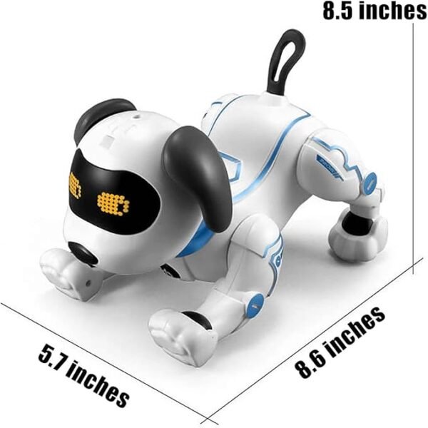 "Lionstar RC Robotic Stunt Puppy – Voice-Controlled Dancing Robot Dog with Sound, Handstand & Push-Up Tricks | Fun & Programmable Electronic Pet Toy for Kids Ages 6–10, Boys & Girls - Image 6