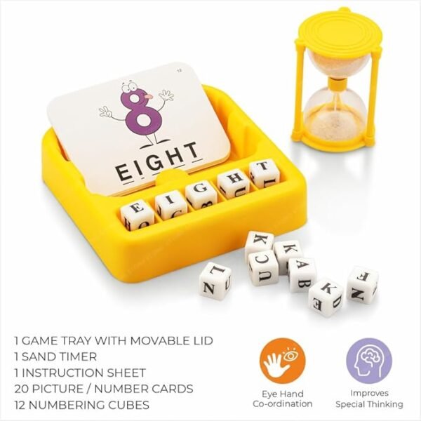 Storio 2-in-1 Spelling & Matching Game for Kids – Fun Flash Card Word Game for Boys & Girls Ages 3–8 | Boosts Sight Word Recognition & Early Reading Skills | Ideal for Preschool & Kindergarten - Image 4