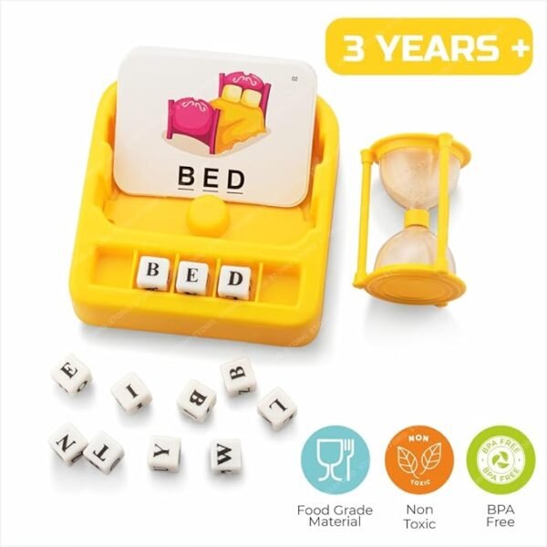 Storio 2-in-1 Spelling & Matching Game for Kids – Fun Flash Card Word Game for Boys & Girls Ages 3–8 | Boosts Sight Word Recognition & Early Reading Skills | Ideal for Preschool & Kindergarten - Image 3