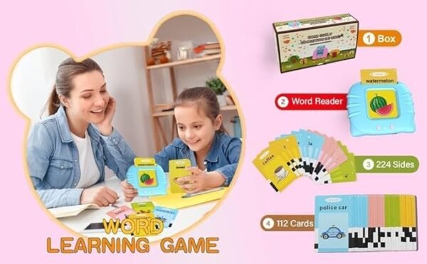 Storio Rechargeable Talking Flash Cards – Fun & Educational Learning Toy for Toddlers | Montessori-Inspired Gift for Boys & Girls Age 2+ - Image 2