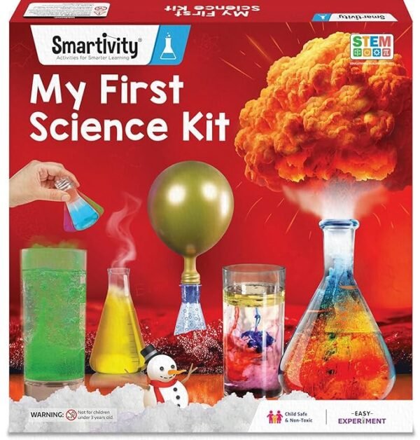 Smartivity My First Science Experiment Kit – Fun & Educational STEM Toy for Kids Ages 6 to 14 | 50+ Hands-On Experiments | Perfect Birthday Gift for Curious Boys & Girls