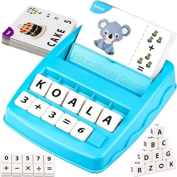 PLUSPOINT 2-in-1 Educational Word & Number Matching Game – Fun Flash Card Set for Kids Ages 3–8 | Helps with Sight Word Recognition & Early Learning | Perfect for Preschool & Kindergarten