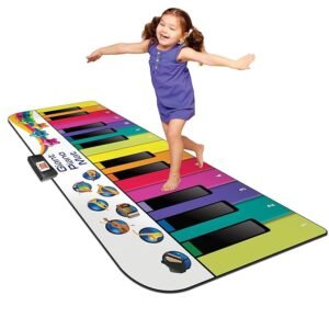 Kidzlane Jumbo 6-Foot Floor Piano Mat – Fun Musical Playmat for Toddlers & Kids | Interactive Keyboard for Active, Creative Play