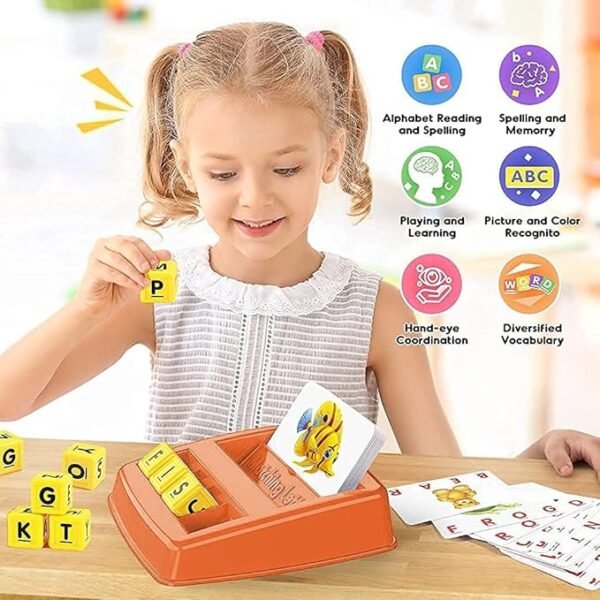 PLUSPOINT 2-in-1 Educational Word & Number Matching Game – Fun Flash Card Set for Kids Ages 3–8 | Helps with Sight Word Recognition & Early Learning | Perfect for Preschool & Kindergarten - Image 3