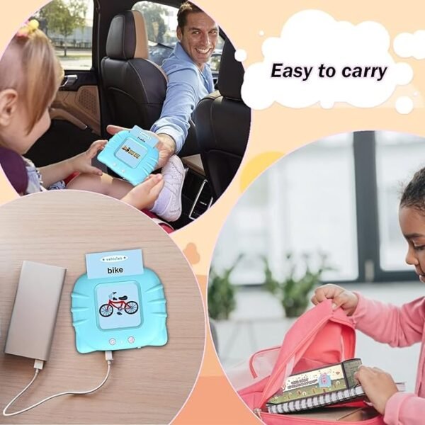 Storio Rechargeable Talking Flash Cards – Fun & Educational Learning Toy for Toddlers | Montessori-Inspired Gift for Boys & Girls Age 2+ - Image 5
