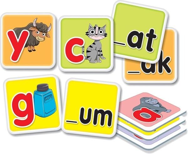 Creative's Match & Make Words – Fun Vocabulary & Word-Building Game for Kids Ages 4+ | Helps with Letter Recognition, Spelling & Early Reading | Perfect for Preschool Learning
