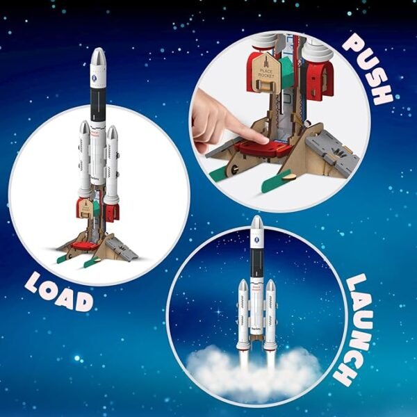 Smartivity DIY Rocket Launcher Kit – Build & Launch Your Own Rocket | Fun STEM Science Toy for Kids Ages 6 to 12 | Perfect Birthday Gift for Boys & Girls Who Love to Explore - Image 5