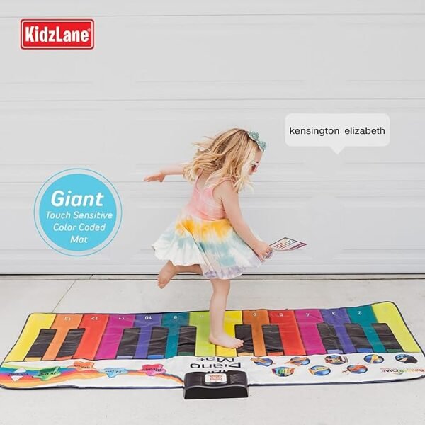 Kidzlane Jumbo 6-Foot Floor Piano Mat – Fun Musical Playmat for Toddlers & Kids | Interactive Keyboard for Active, Creative Play - Image 4