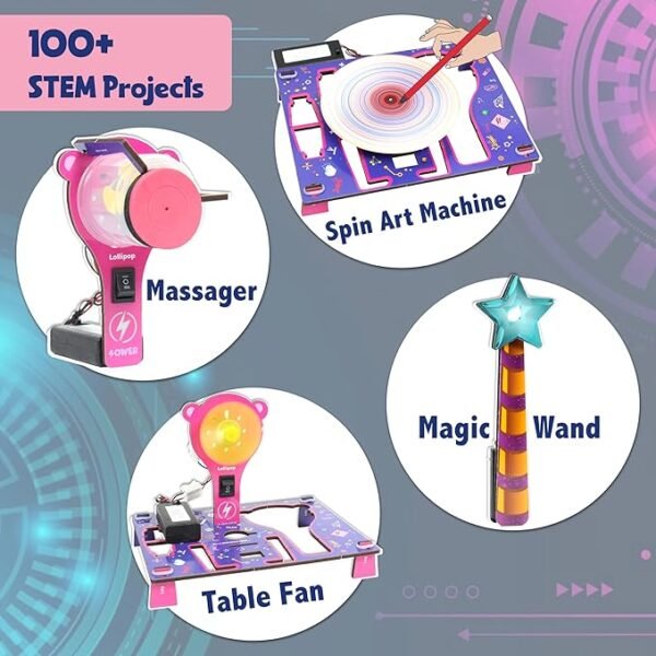 Butterfly EduFields 100+ STEM Projects Kit – Fun DIY Engineering & Science Experiments for Girls Ages 8 to 15 | Inspiring Educational Toy & Perfect Birthday Gift for Curious Minds - Image 5