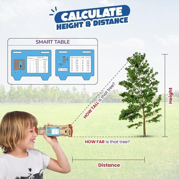 Smartivity DIY Telescope Kit – Fun & Educational STEM Toy for Kids Ages 8 to 14 | Learn to Measure Height & Distance | Perfect Birthday Gift for Curious Boys & Girls - Image 4