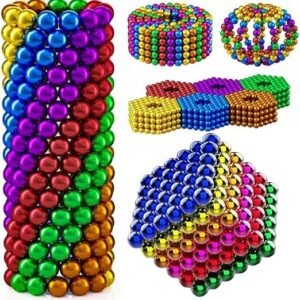 HR ENTERPRISE Magnetic Balls New Trending 216 Pcs Ball Toys for Kids - Educational Learning Game Set - New Trending 6x6 Cube with 6 Colors 5mm Balls - Ideal for Ages 5-18 Year [1 pieces]