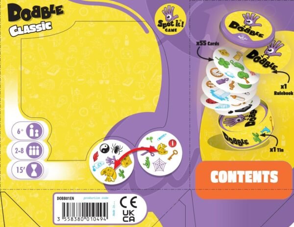 Asmodee Kid's Dobble, Visual Perception Card Game (Multicolour, Ages 6 and Above, 2 to8 Players) - Image 8