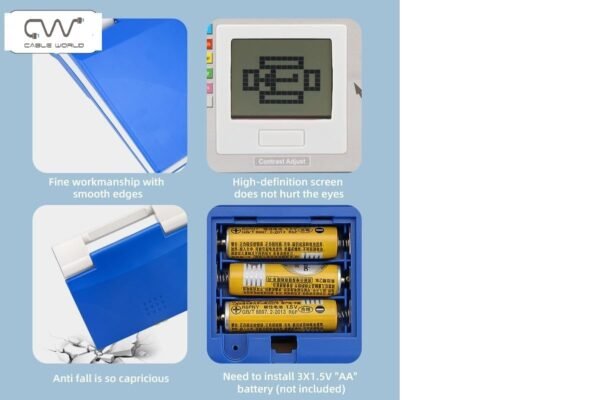 Cable World Educational Laptop Computer Toy Educational Computer for Kids Above 3 Years - 20 Fun Activity Learning Machine, Now Learn Letter, Words, Games, Mathematics, Music, Logic, Memory Tool,Blue - Image 6