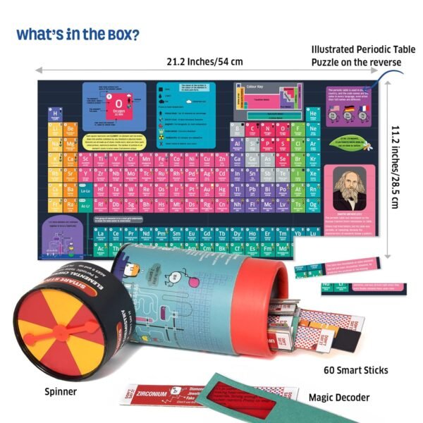 Chalk and Chuckles Science Toys, Smart Sticks Elemental Chemistry Game for Kids Age 8-10-12-14 Years, Gift for Boys and Girls 8-12 Year Old, STEM Puzzle and Game - Image 6