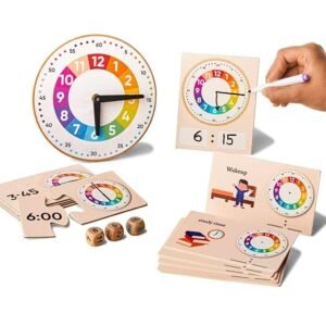 Curious Cub Learning Clock for Kids | Educational Toys for 5+ Year Old | Fun Time Learning Kit | Activity Toys for 6 Year Old Boys, Girls & Educational Board Games for Kids | Ideal Birthday Gift