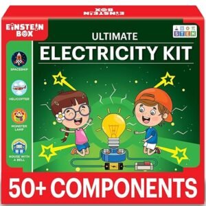 Einstein Box Ultimate Electricity & Science Kit | Science Project Kit | Electric Project Kit | Electronic Circuits | Toys for Kids Ages 8-15 Years | with 50+ Components |