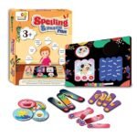 GORealzhy Wooden Spelling & Puzzle Fun – Educational Toy with Alphabet Sticks | Montessori Learning Game for Kids Age 3-6 | Improve Vocabulary, Focus & Confidence, Gift for Boys & Girls