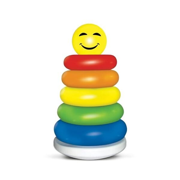 Little's Junior Ring Educational Blocks | Stacking Toys For Kids | 6 Rings Multi-Colour Kids Toys | Colorful Toddler Activity Toys | Baby Toys | Motor And Reasoning Skills, Set Of 1 - Image 2