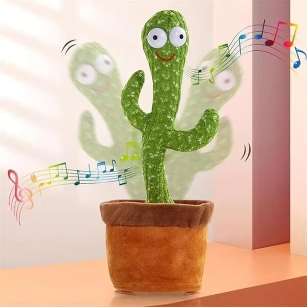 Mini Steps Dancing Cactus Toy for Kids - Rechargeable Talking Singing Children Baby Plush Electronic Toys - Image 5