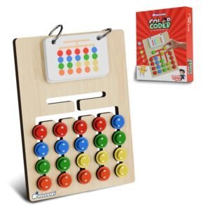 Novo Baby Kids Montessori Slide Puzzle | Color & Pattern Matching Learning Toys for Kids 3-8 Years | Preschool Educational Activity Toy for 3,4,5,6,7,8 | Toys for 6-Year-Old Boy (Modern)
