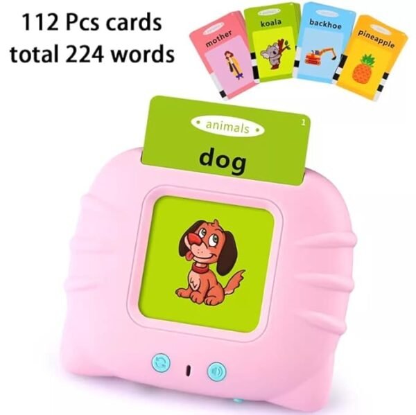SUPER TOY 112 Talking Baby Double Sided Flash Cards Educational Toys for 3+ Years Old,Cognitive_Skills Early Learning Educational Electronic Interactive Montessori Toys, Birthday Gift - Image 2