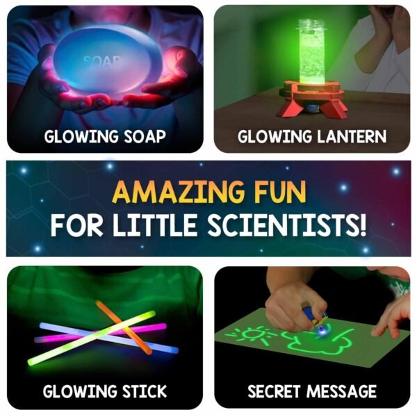 Smartivity Glow Magic Science Kit for Kids Ages 6-8-10-12 Years | 20 Amazing Glow in The Dark Science Experiments I Birthday Gifts for Boys & Girls | STEM Kit Toy for 6,7,8,9,10,11,12, Years Old - Image 2