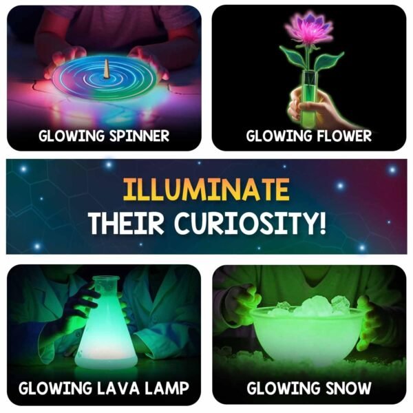 Smartivity Glow Magic Science Kit for Kids Ages 6-8-10-12 Years | 20 Amazing Glow in The Dark Science Experiments I Birthday Gifts for Boys & Girls | STEM Kit Toy for 6,7,8,9,10,11,12, Years Old - Image 3