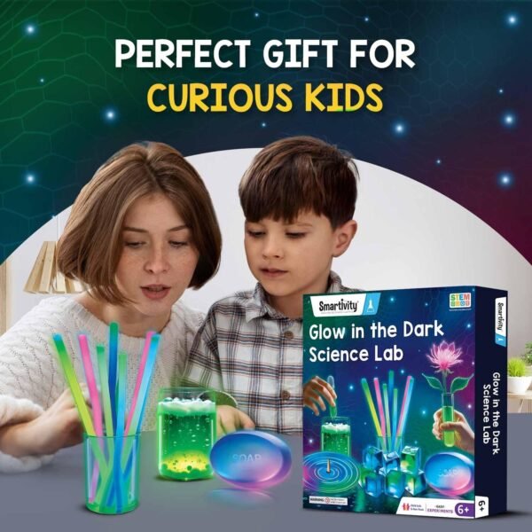 Smartivity Glow Magic Science Kit for Kids Ages 6-8-10-12 Years | 20 Amazing Glow in The Dark Science Experiments I Birthday Gifts for Boys & Girls | STEM Kit Toy for 6,7,8,9,10,11,12, Years Old - Image 6