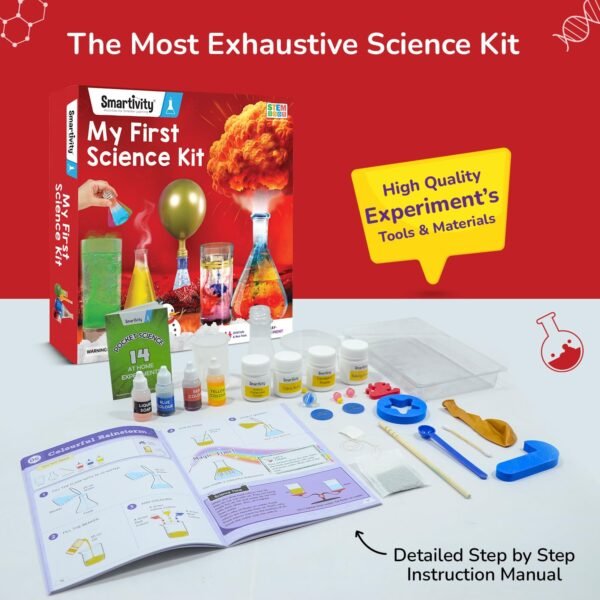 Smartivity My First Science Experiment Kit for Kids 6-8-10-12-14 Years I 50+ Amazing Science Experiments | Birthday Gift for Boys & Girls | Educational Toy for Kids 6,7,8,9,10,11,12,13,14 Years Old - Image 6