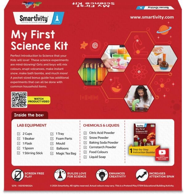 Smartivity My First Science Experiment Kit for Kids 6-8-10-12-14 Years I 50+ Amazing Science Experiments | Birthday Gift for Boys & Girls | Educational Toy for Kids 6,7,8,9,10,11,12,13,14 Years Old - Image 8