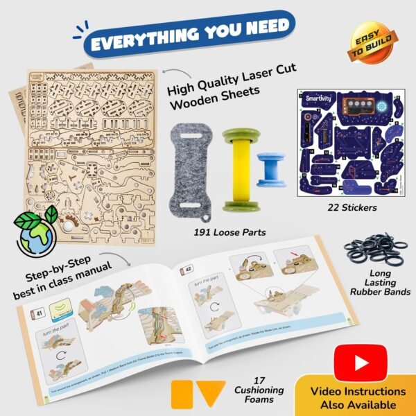 Smartivity Robotic Mechanical Hand Toy for Kids 8-10-12-14 Years Old | 2024 Parents Choice Winner I Birthday Gifts for Boys & Girls | DIY STEM Educational Science Toys for Kids 8,9,10,11,12,13,14 - Image 6