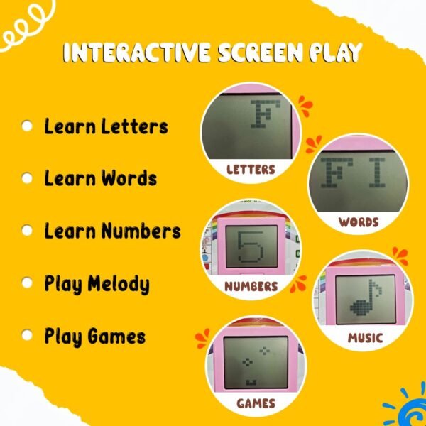 Wembley Educational Kids Laptop for 2-5 Years Boys Girls Computer Toys for 3 Years Fun Activity Learning - Image 3