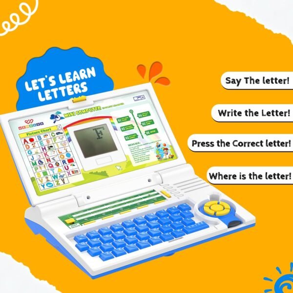 Wembley Educational Kids Laptop for 2-5 Years Boys Girls Computer Toys for 3 Years Fun Activity Learning - Image 4