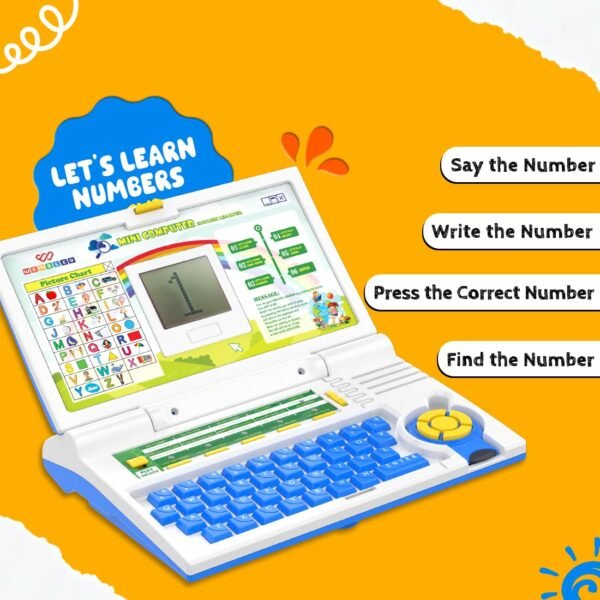 Wembley Educational Kids Laptop for 2-5 Years Boys Girls Computer Toys for 3 Years Fun Activity Learning - Image 5