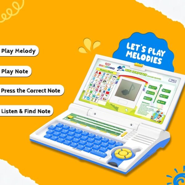 Wembley Educational Kids Laptop for 2-5 Years Boys Girls Computer Toys for 3 Years Fun Activity Learning - Image 6