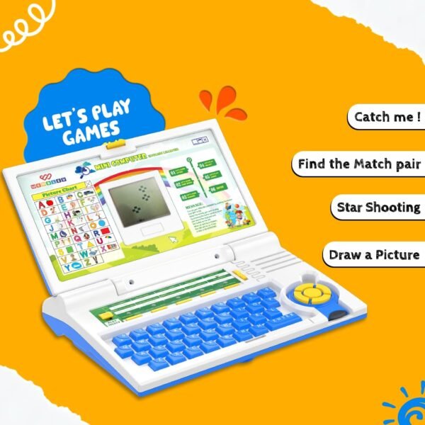 Wembley Educational Kids Laptop for 2-5 Years Boys Girls Computer Toys for 3 Years Fun Activity Learning - Image 7